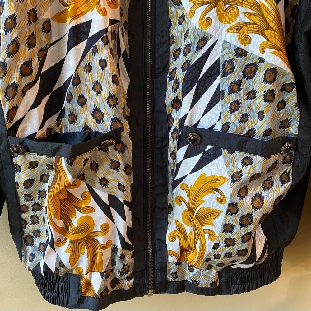 Vintage East West Animal Print Windbreaker Jacket Fullzip Women’s Small NWT - Picture 6 of 16